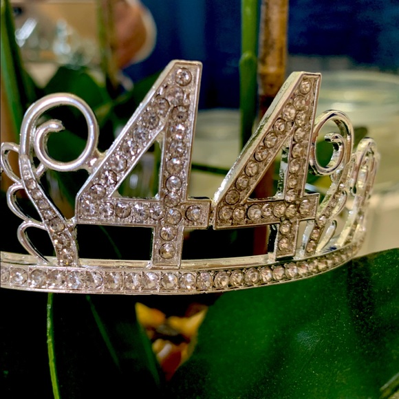 44th Bday sash + crown - Picture 2 of 5
